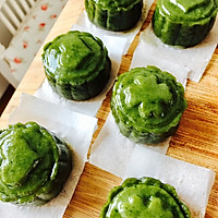 艾草红豆沙青团的做法图解8