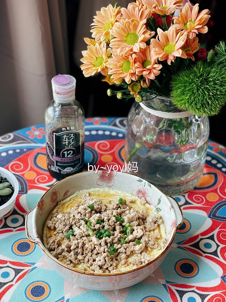 肉沫蒸蛋的做法