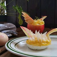 #2021创意料理组——创意“食”光#凤凰蛋黄水果沙拉的做法图解15
