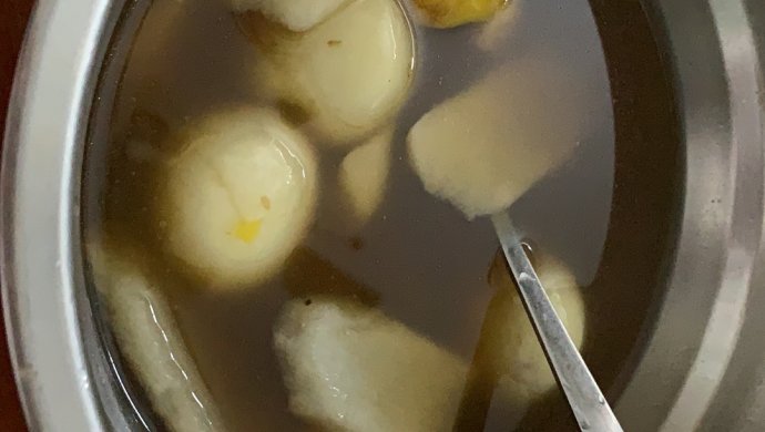 淮山栗子汤圆糖水