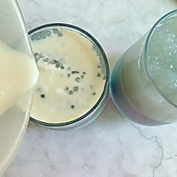 夏日冰爽甜品，蓝蝴蝶椰汁奶冻西米露的做法图解12