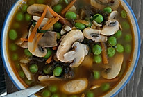减肥蘑菇豌豆汤的做法