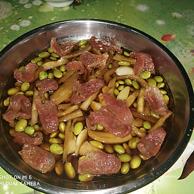 毛豆蒸腊肠