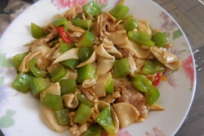 杏鲍菇炒肉片