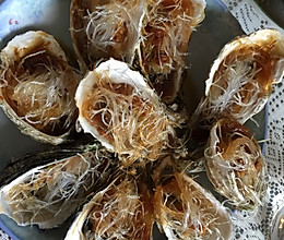 蒜蓉粉丝蒸（烤）牡蛎的做法