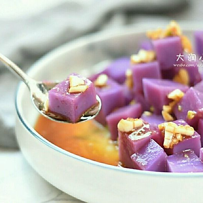 紫甘蓝凉糕