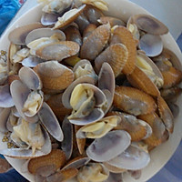 辣炒花甲的做法图解1