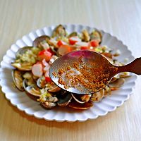 #憋在家里吃什么#蟹肉蒸花蛤的做法图解10