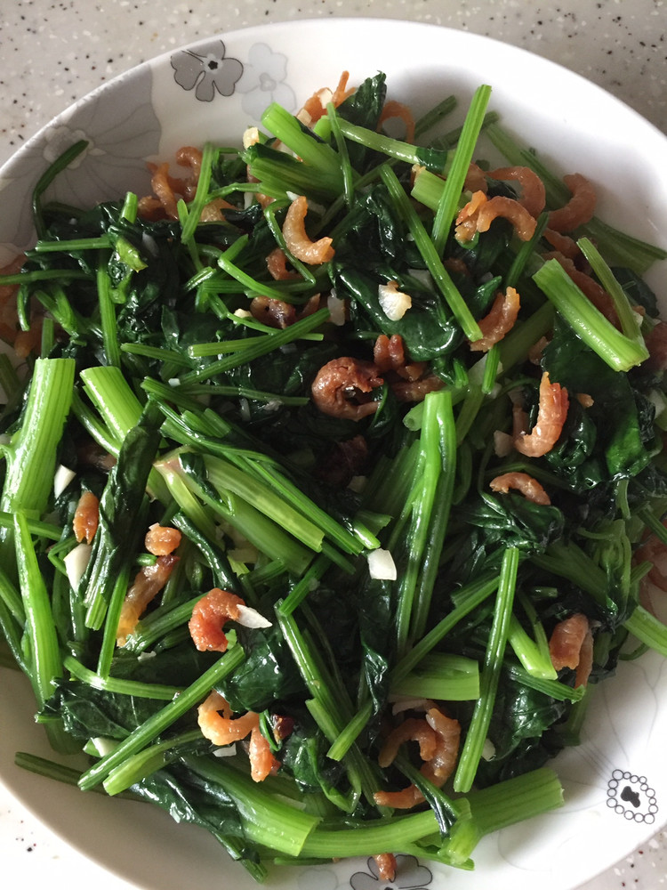 海米菠菜的做法