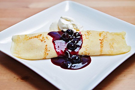 Blueberry crepe James