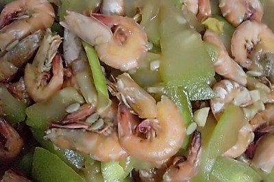 葫芦瓜炒虾