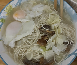 油渣鸡蛋面的做法