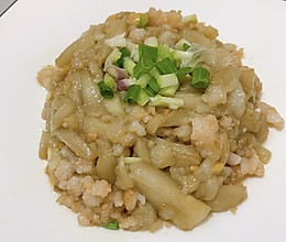 免油炸虾仁炒茄子的做法
