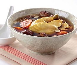 姬松茸栗子炖鸡汤的做法