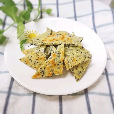 12M+奶香虾皮芝麻饼：宝宝辅食营养食谱菜谱