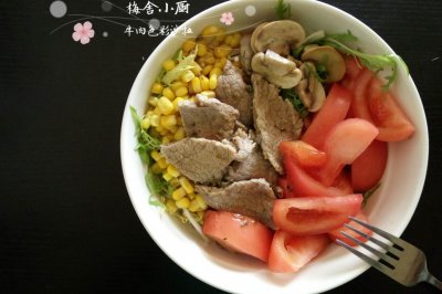 减肥餐——牛肉色彩沙拉