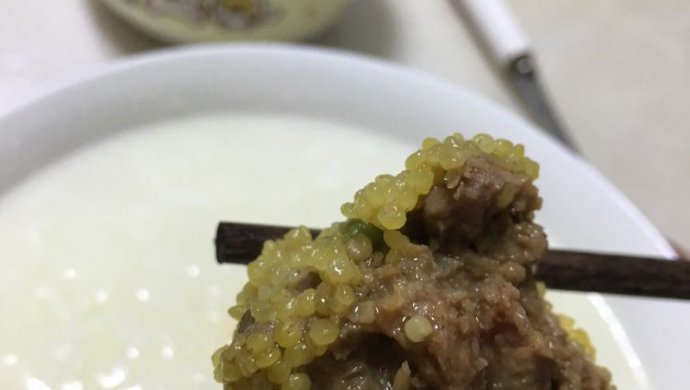 小米蒸肉丸