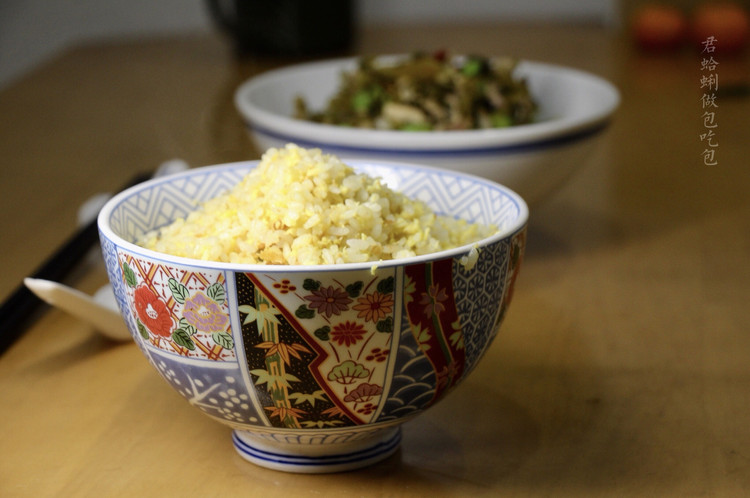 黄金炒饭（低油粒粒分明）的做法