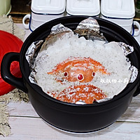 砂锅盐焗蟹的做法图解13