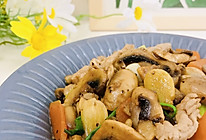 #吃出健康，解决假胖#白蘑菇炒肉片的做法