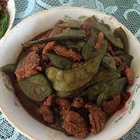 肉丝炖扁豆的做法图解4