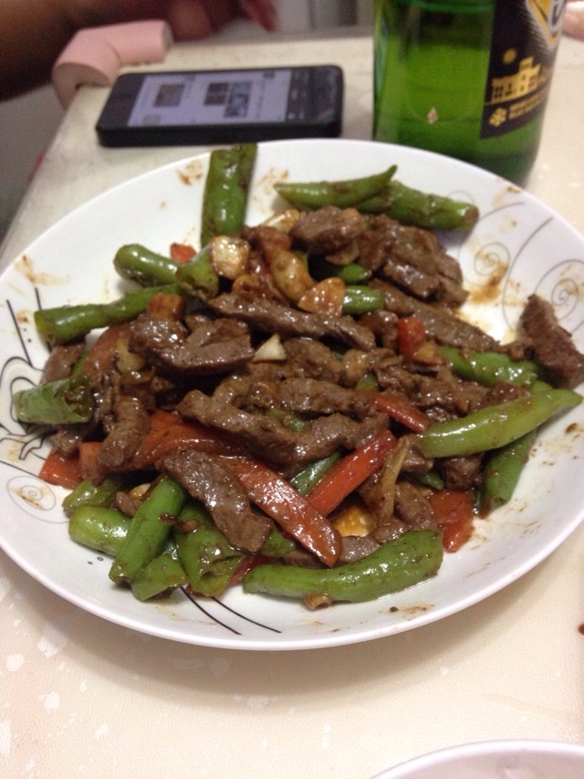杭椒牛柳的做法图解1