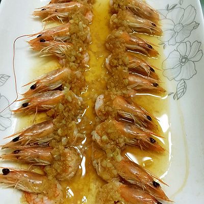 蒜泥蒸虾