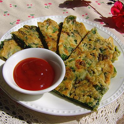 芹菜叶饼