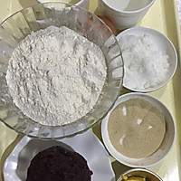 红豆小苍面包的做法图解1