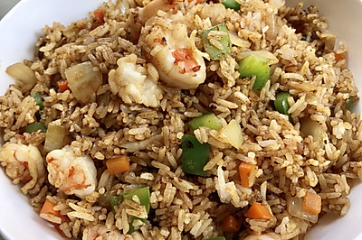 剩飯也有春天_咖喱蝦仁炒飯