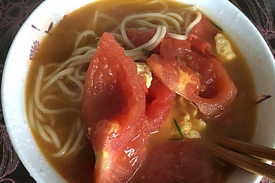 番茄鸡蛋汤面
