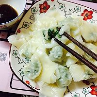 蝴蝶云吞 鲜甜葱花云吞 玉米汤底的做法图解17