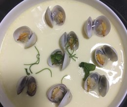 海鲜汤蒸蛋的做法