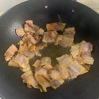 蒜苔炒咸肉的做法图解4