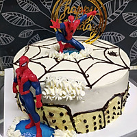 #“佳”节好滋味#蜘蛛侠蛋糕的做法图解5
