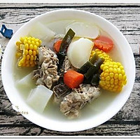 [玉米胡萝卜海带排骨湯]鮮美家常湯品的做法图解5