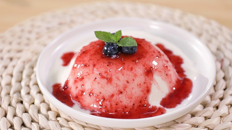 意式草莓奶冻的做法