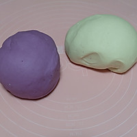 紫薯双色馒头的做法图解1