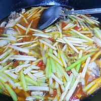 韭黄乌鱼片的做法图解6