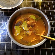 低热量辣白菜荞麦面条汤