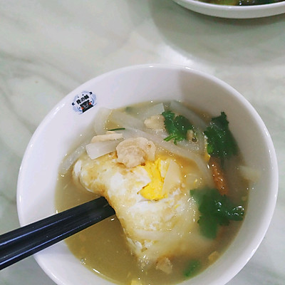 荷包蛋萝卜丝汤