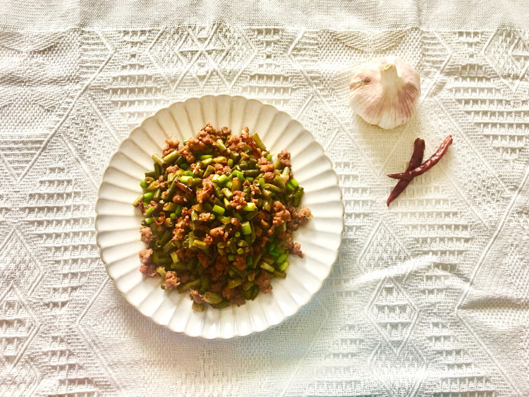 无敌下饭菜—酸豆角炒肉末的做法