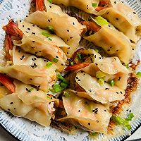 #刘畊宏女孩减脂饮食#鲜虾锅贴的做法图解8