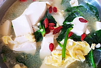 鸡蛋豆腐青菜汤的做法