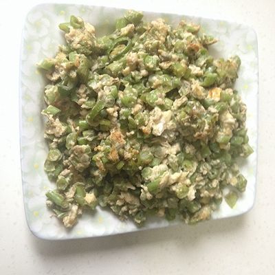 碎豆角炒鸡蛋【超级简单且好吃】