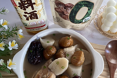 板栗山药鸡腿汤