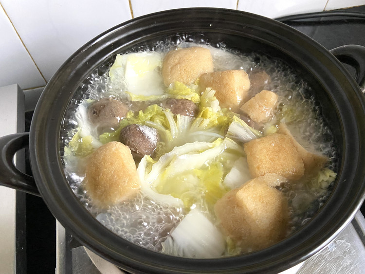 白菜炖锅的做法