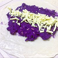 芝士紫薯派（手抓饼皮）的做法图解2