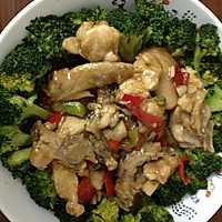 西兰花圈鸡的做法图解1