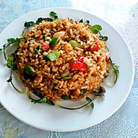 鱼肉炒饭的做法图解10